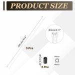 320mm Plastic Antenna Tube for Drones, 5 Pcs