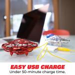 Red Scoot Hand-Operated Drone for Kids