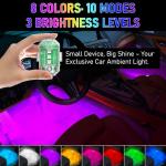 4-Pack Wireless LED Strobe Lights with Remote