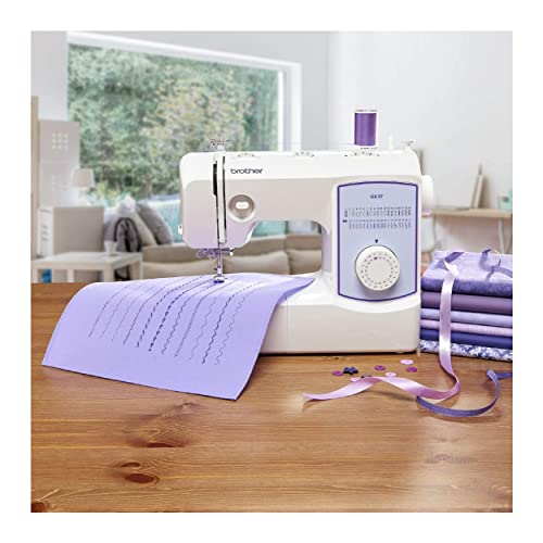 Brother Sewing Machine, GX37, 37 Built-in Stitches, 6 Included Sewing Feet
