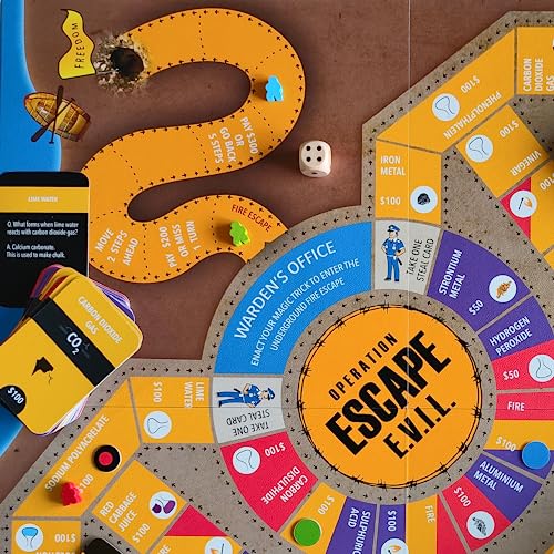 Kitki ESCAPE EVIL Fun Educational Board Games STEM Toys On SCIENCE For Kids 8-10 9-12 12-14 Years & Up. Chemistry Kit Gifts For Boys Girls & Teens.