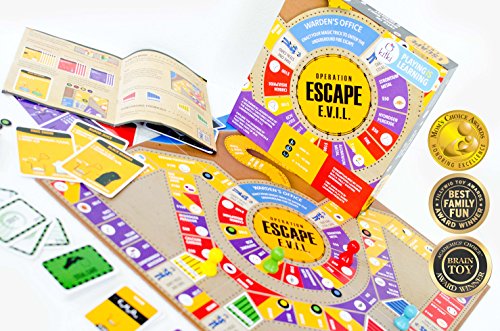 Kitki ESCAPE EVIL Fun Educational Board Games STEM Toys On SCIENCE For Kids 8-10 9-12 12-14 Years & Up. Chemistry Kit Gifts For Boys Girls & Teens.
