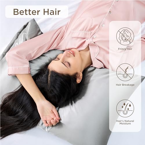 Bedsure Satin Pillowcases Set of 2
