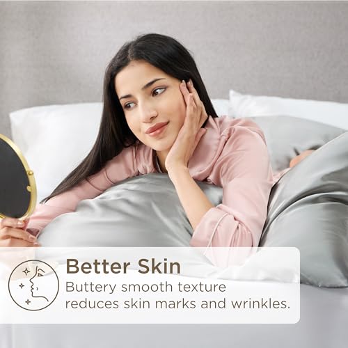 Bedsure Satin Pillowcases Set of 2