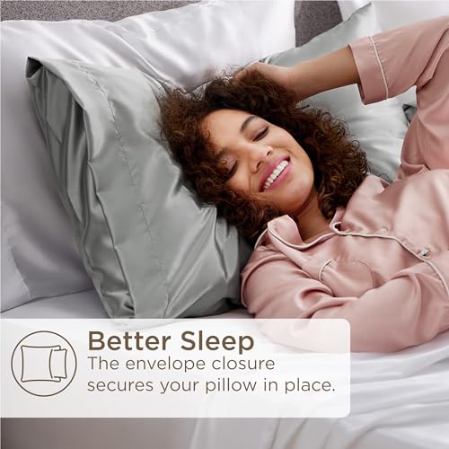 Bedsure Satin Pillowcases Set of 2