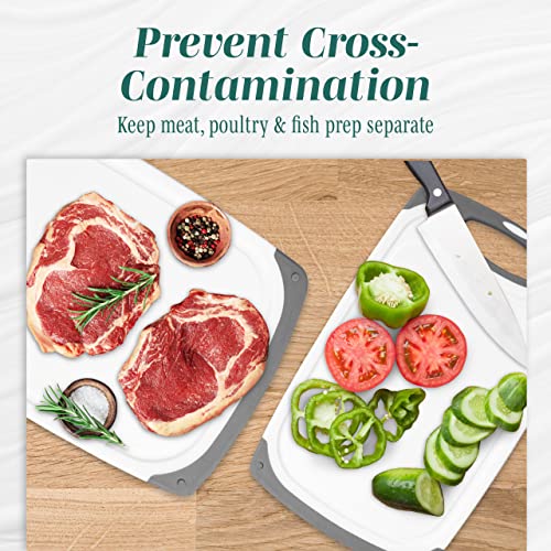 Aqua Cutting Boards Set - BPA Free, Non Slip