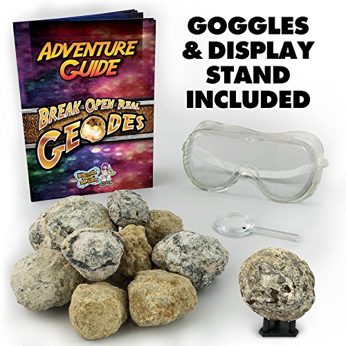 Geode Explorer Science Kit - Crack Open 7 Amazing Rocks and Find Crystals!