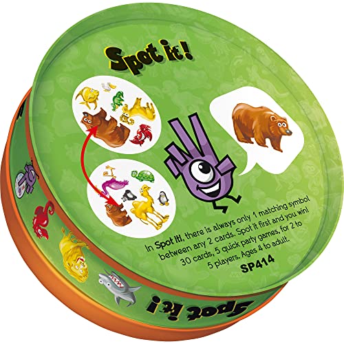 Spot It! Junior Animals Card Game by Zygomatic