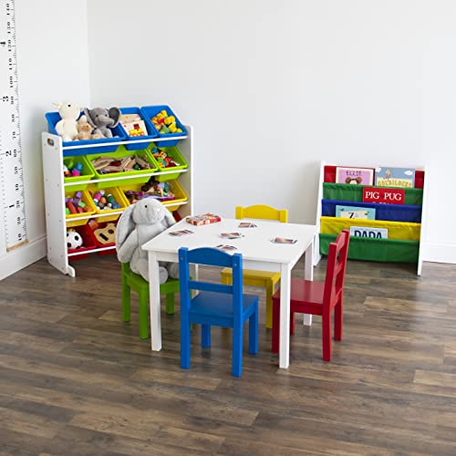 Kids' Toy Storage Organizer with 12 Plastic Bins