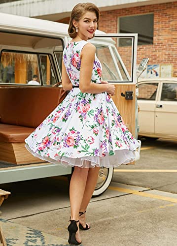 GRACE KARIN Women's Retro Knee Length Crionline A Line Pink Tutu Petticoat Pinup Skirt Lolita Skirts Slips (Pink,M)