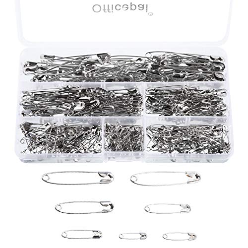 Premium Quality Safety Pins - 6 Sizes