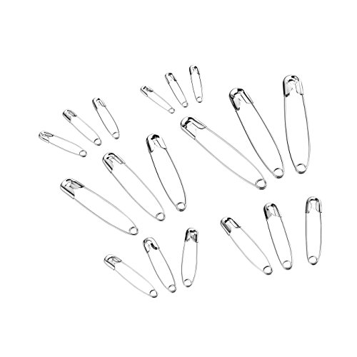 Premium Quality Safety Pins - 6 Sizes