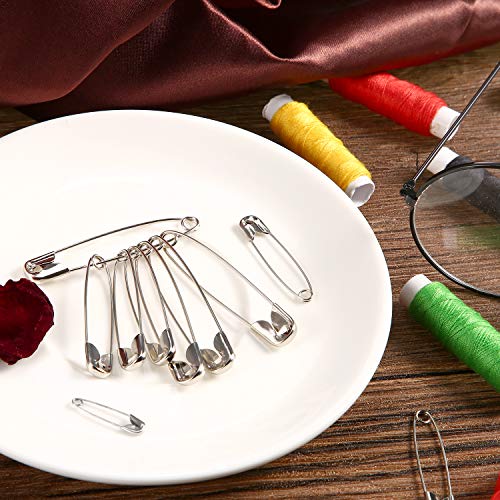 Premium Quality Safety Pins - 6 Sizes