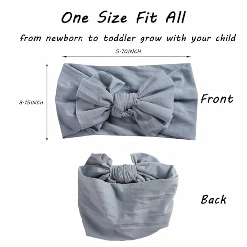 Mookiraer Baby Girl Nylon Headbands Newborn Infant Toddler Hairbands and Bows Child Hair Accessories