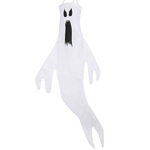 ANPHSIN 39 ? 22 inch Halloween Windsocks Flag- 3D Spook The Ghost Windsock Winter Windsock Outdoor Hanging Decoration for Halloween Front Yard Patio Lawn Garden Party Decor
