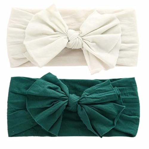 Mookiraer Baby Girl Nylon Headbands Newborn Infant Toddler Hairbands and Bows Child Hair Accessories
