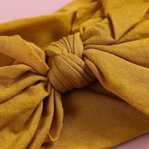 Mookiraer Baby Girl Nylon Headbands Newborn Infant Toddler Hairbands and Bows Child Hair Accessories