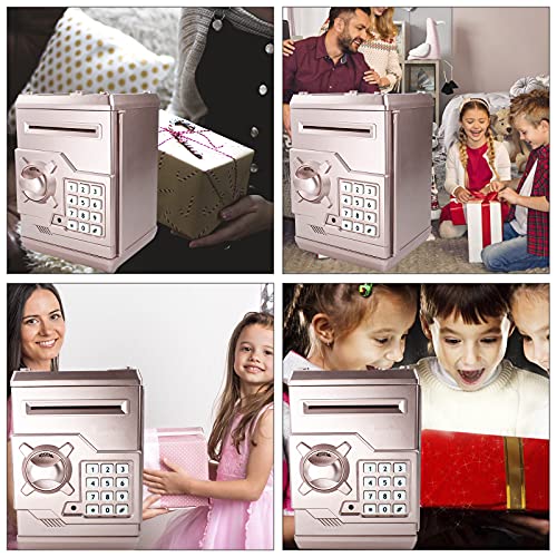 Piggy Bank with Electronic Password Code - Rose Gold