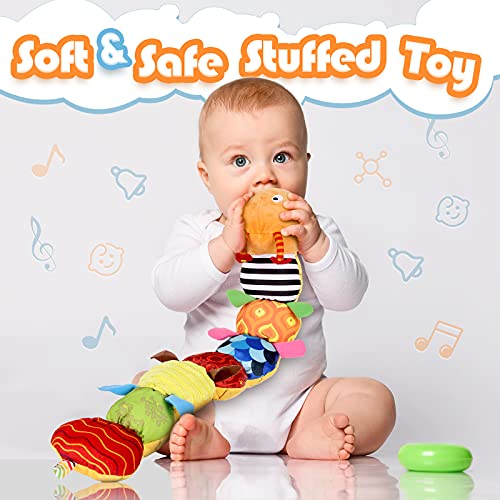 LIGHTDESIRE Musical Caterpillar Toy [Newest] Rattle with Ring Bell for Preschool
