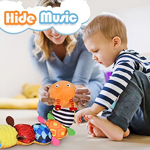 LIGHTDESIRE Musical Caterpillar Toy [Newest] Rattle with Ring Bell for Preschool