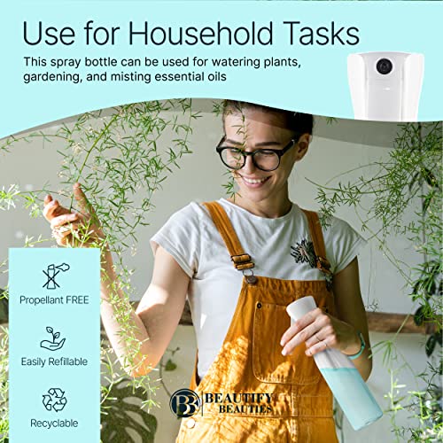 Hair Spray Bottle for Hairstyling, Cleaning, Plants, Misting & Skin Care