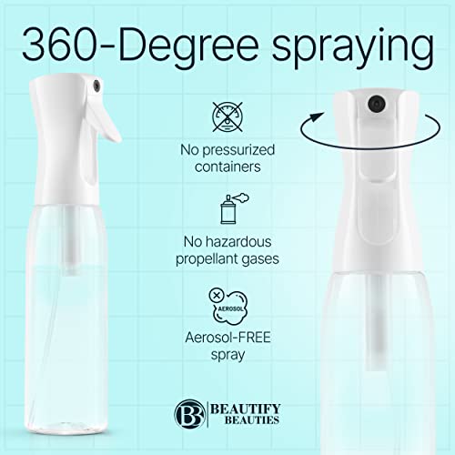 Hair Spray Bottle for Hairstyling, Cleaning, Plants, Misting & Skin Care