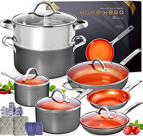 13 Pc Nonstick Induction Cookware Set