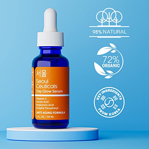 Korean Skin Care K Beauty - 20% Vitamin C Hyaluronic Acid Serum + CE Ferulic Acid Provides Potent Anti Aging, Anti Wrinkle Korean Beauty 1oz