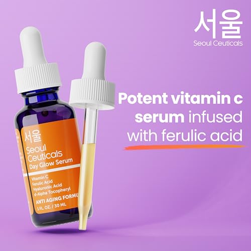 Korean Skin Care K Beauty - 20% Vitamin C Hyaluronic Acid Serum + CE Ferulic Acid Provides Potent Anti Aging, Anti Wrinkle Korean Beauty 1oz