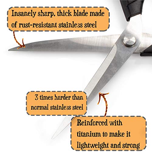 Titanium Tailor Fabric Scissors - 3 Pairs