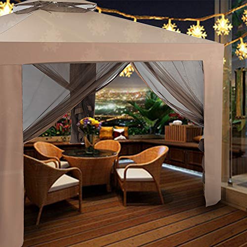 C-chain Outdoor 10? x 10? Gazebo Tent Instant with Mosquito for Garden Lawn Patio House Yard Beach Home Patio Garden Structures Gazebos, Easy Setup