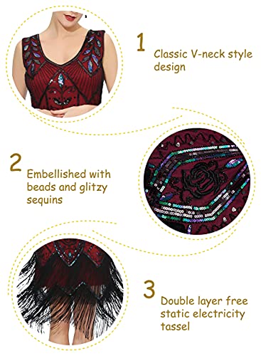 1920s Vintage Flapper Great Gatsby Party Dress