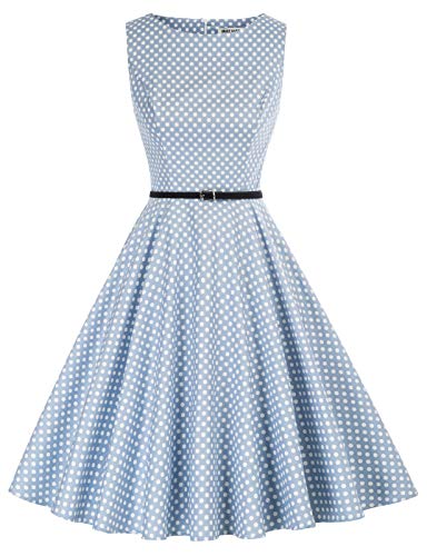 GRACE KARIN 1950s Polka Dot Swing Dress XL
