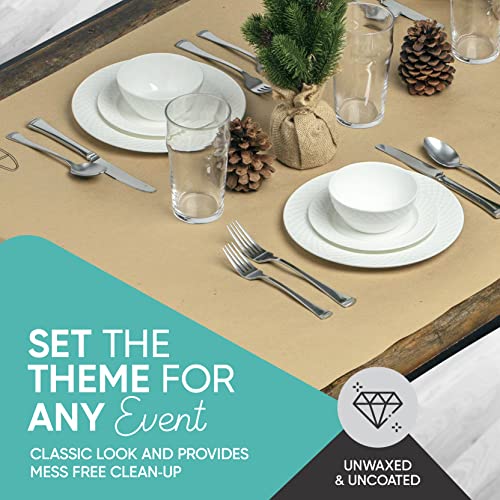 Made in USA Brown Kraft Paper Jumbo Roll 17.75? x 1200? (100ft) Ideal for Gift Wrapping, Art, Craft, Postal, Packing, Shipping, Floor Covering, Dunnage, Parcel, Table Runner 100% Recycled Material