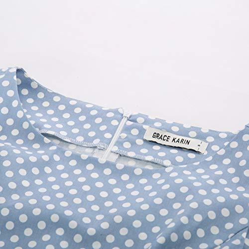 Polka Dot Cocktail Party Swing Dress- Size L