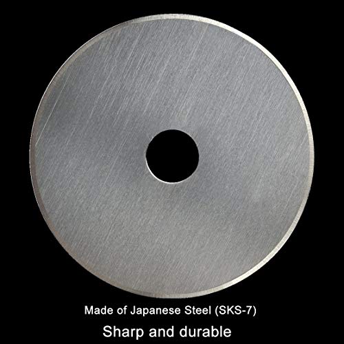 Rotary Cutter Blades 45mm 10 Pack by KISSWILL, Fits Fiskars, Olfa, Martelli, Dremel, Truecut, DAFA Rotary Cutter Replacement for Quilting Scrapbooking Sewing Arts&Crafts, Sharp and Durable