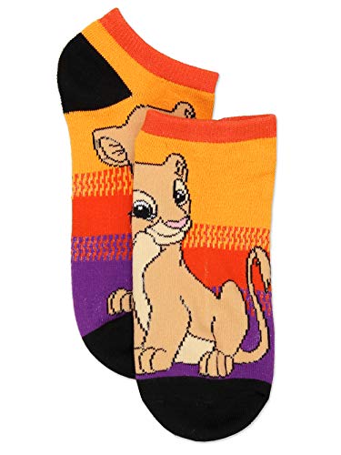 Disney The Lion King Teen Womens 6 pack Socks (9-11 Womens (Shoe: 4-10), Black/Purple/Multi)