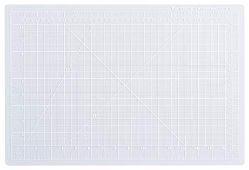 Dahle - 10661-12585 Vantage 10681 Self-Healing Cutting Mat, 12"x18", 1/2" Grid, 5 Layers for Max Healing, Perfect for Crafts & Sewing, Clear