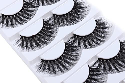 Wleec Beauty 3D Faux Mink False Lashes Handmade Dramatic Eyelash Pack Long Crisscross Fake Eyelashes #3D/18 (15 Pairs/3 Pack)