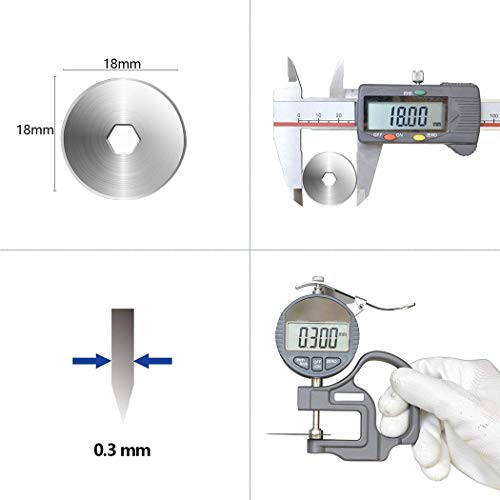SOMOLUX Rotary Cutter Blades for Quilting & Crafts
