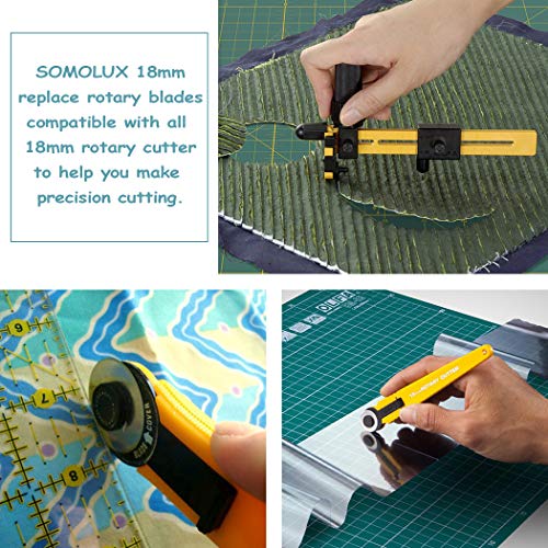 SOMOLUX Rotary Cutter Blades for Quilting & Crafts