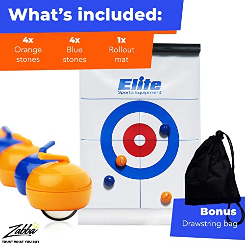 Elite Sportz Equipment Family Games for Kids and Adults - Fun Kids Games Ages 4 and Up - Way More Fun Than it Looks, is Quick and Easy to Set-Up and So Compact for Storage (A Curling Game)