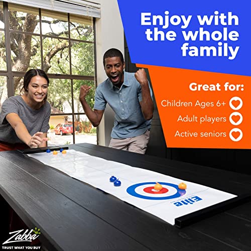 Elite Sportz Equipment Family Games for Kids and Adults - Fun Kids Games Ages 4 and Up - Way More Fun Than it Looks, is Quick and Easy to Set-Up and So Compact for Storage (A Curling Game)