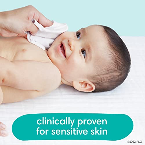 Pampers Sensitive Water-Based Baby Diaper Wipes - Hypoallergenic and Unscented