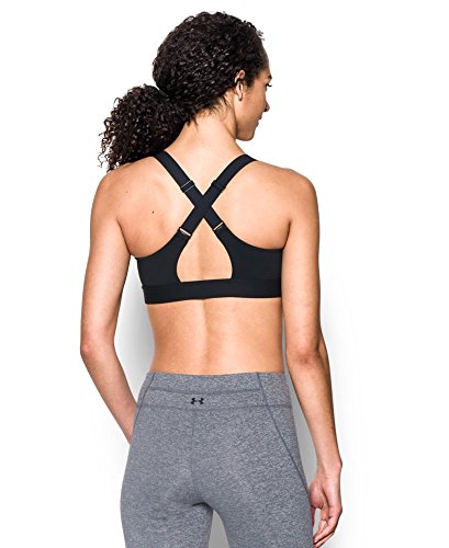 Under Armour Women's Eclipse High Impact Sports Bra - Black/Silver