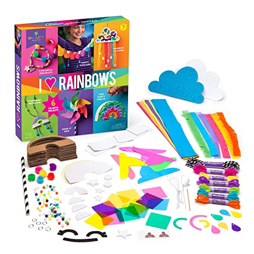 Craft-tastic Rainbow Craft Kit - 6 Colorful Projects
