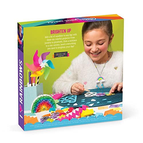 Craft-tastic Rainbow Craft Kit - 6 Colorful Projects