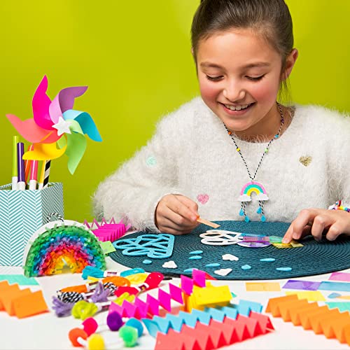 Craft-tastic Rainbow Craft Kit - 6 Colorful Projects