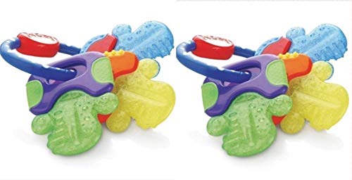 Nuby Gel Teether Keys - 2 Blue