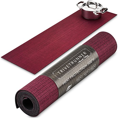 Anna Stay Multi-functional Burgundy Table Runner